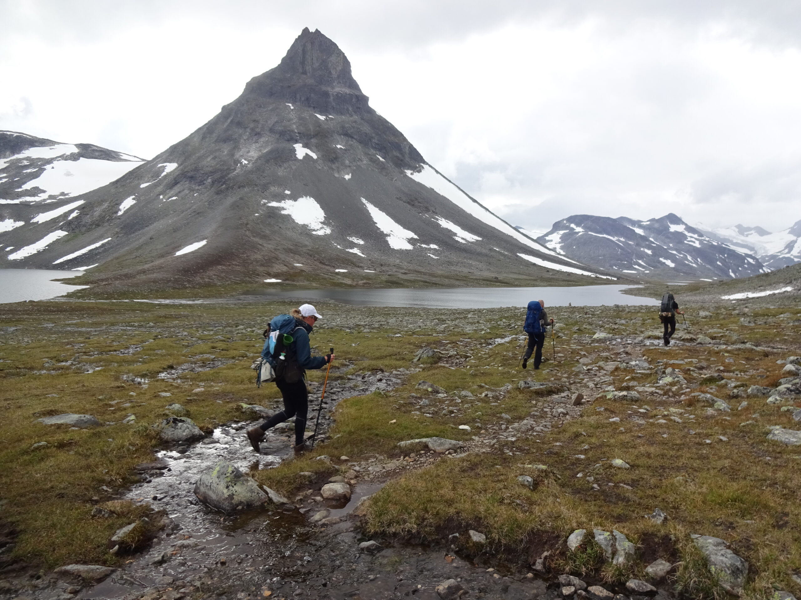 Hiking lang de Kyrkja in Jotunheimen Noorwegen