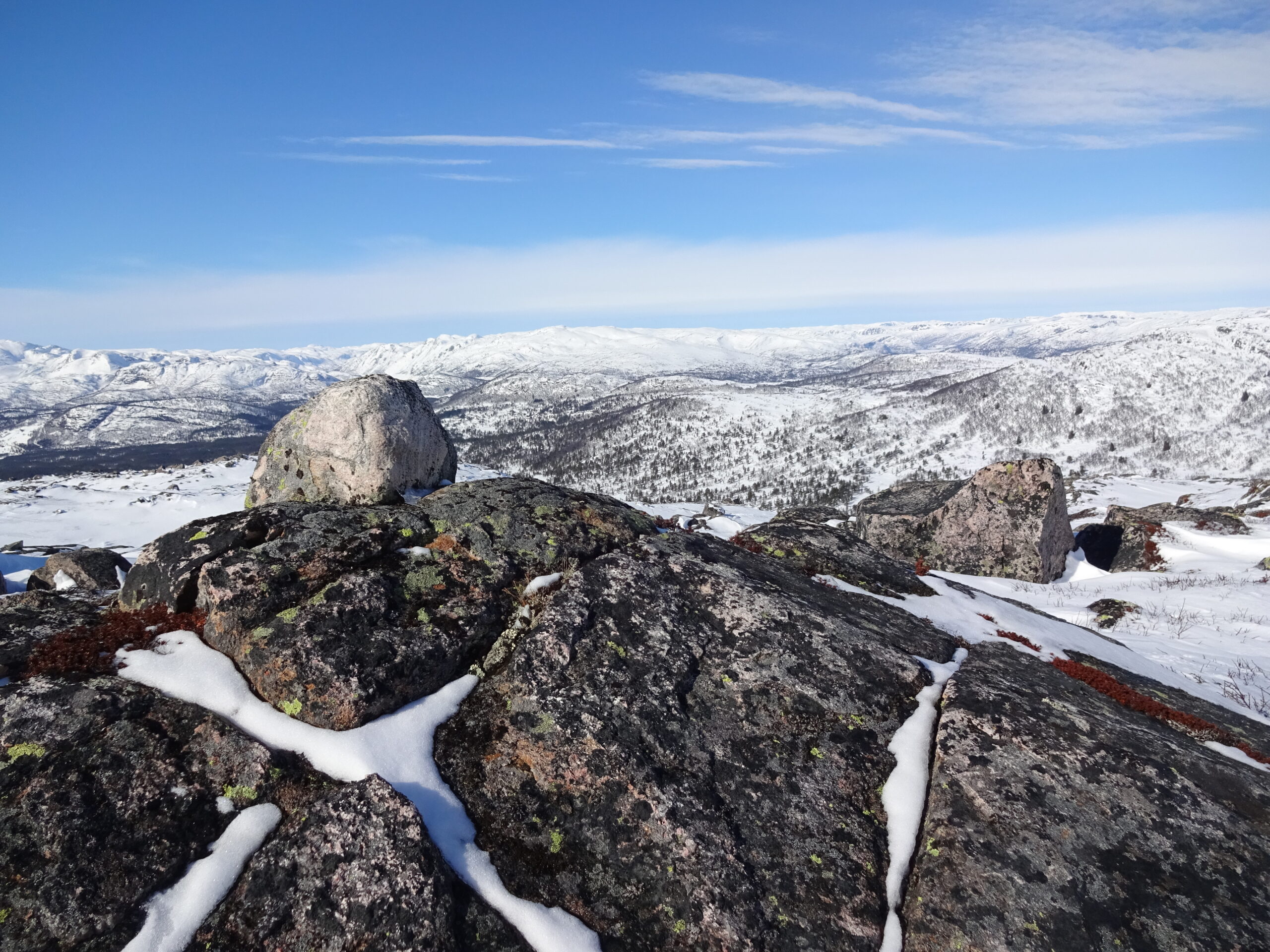 Winters landschap in Setesdal Noorwegen