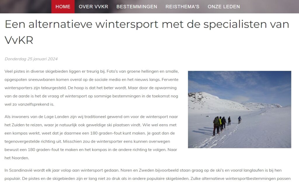 Scandinavië biedt alternatieve wintersport voor de Alpen