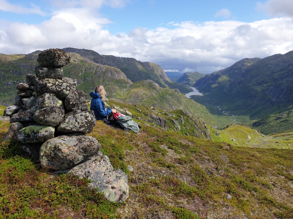 Uitzicht bij een daghike bij de navigatietraining van Northern Pioneers