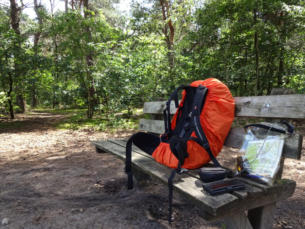 Training voor hiken met een rugzak op de Sallandse Heuvelrug