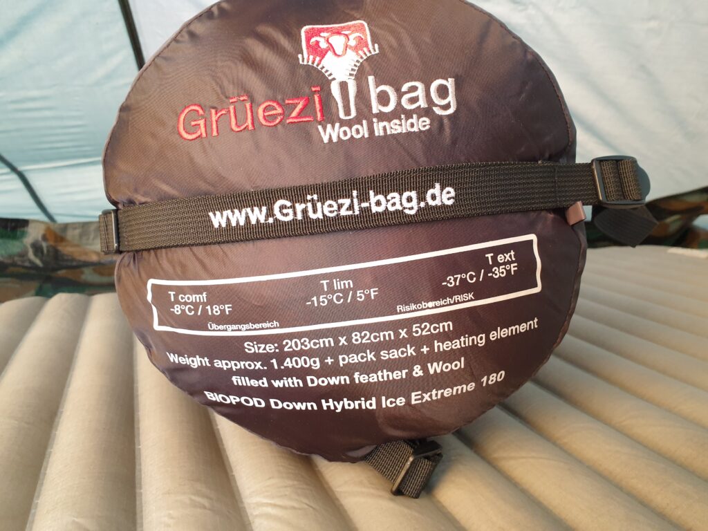 Grüezi bag-slaapzak voor de winter huren